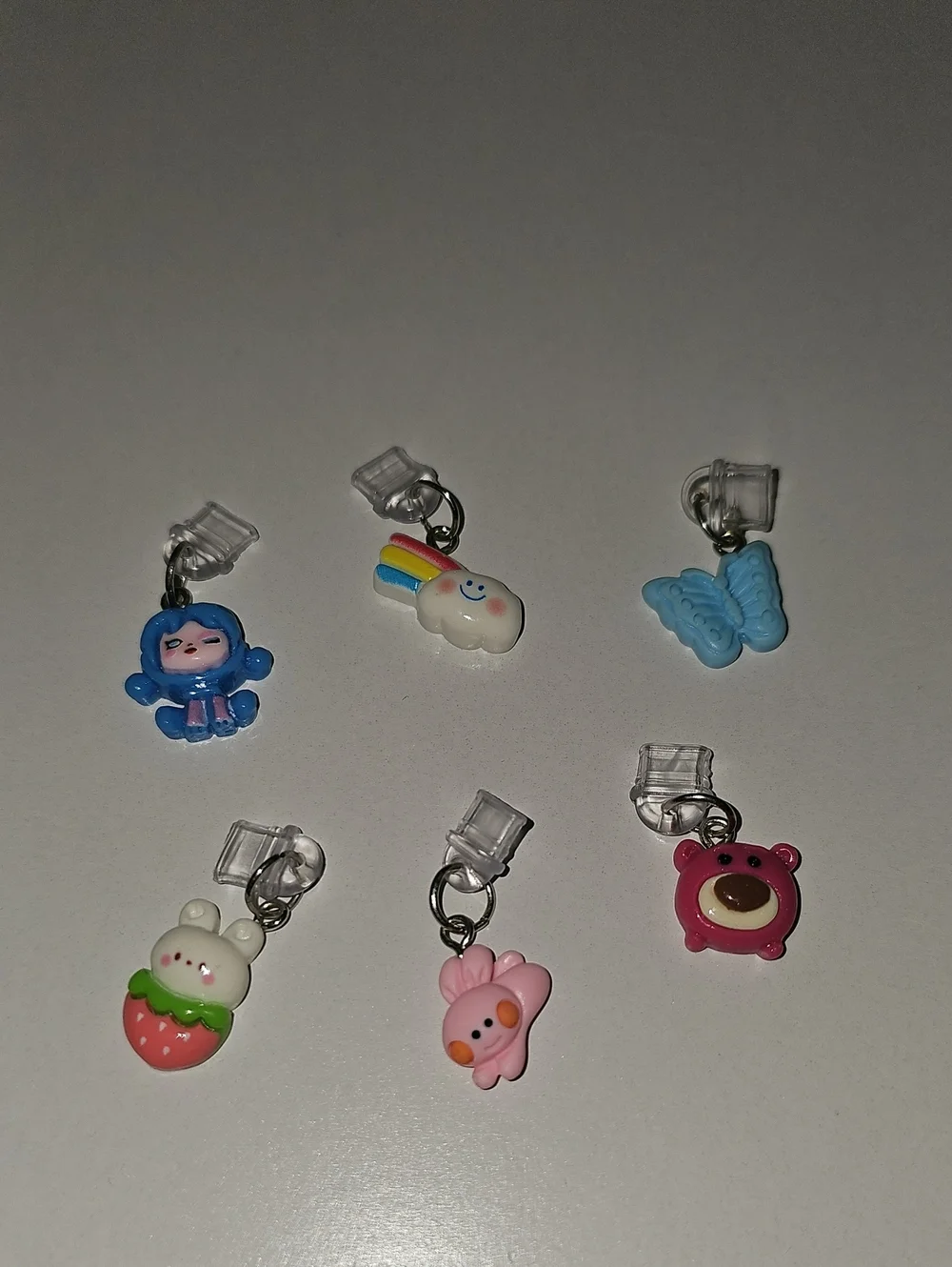 Phone Dust Plug Type-C Cute Assorted Kawaii Charms Multicolored New 6pc